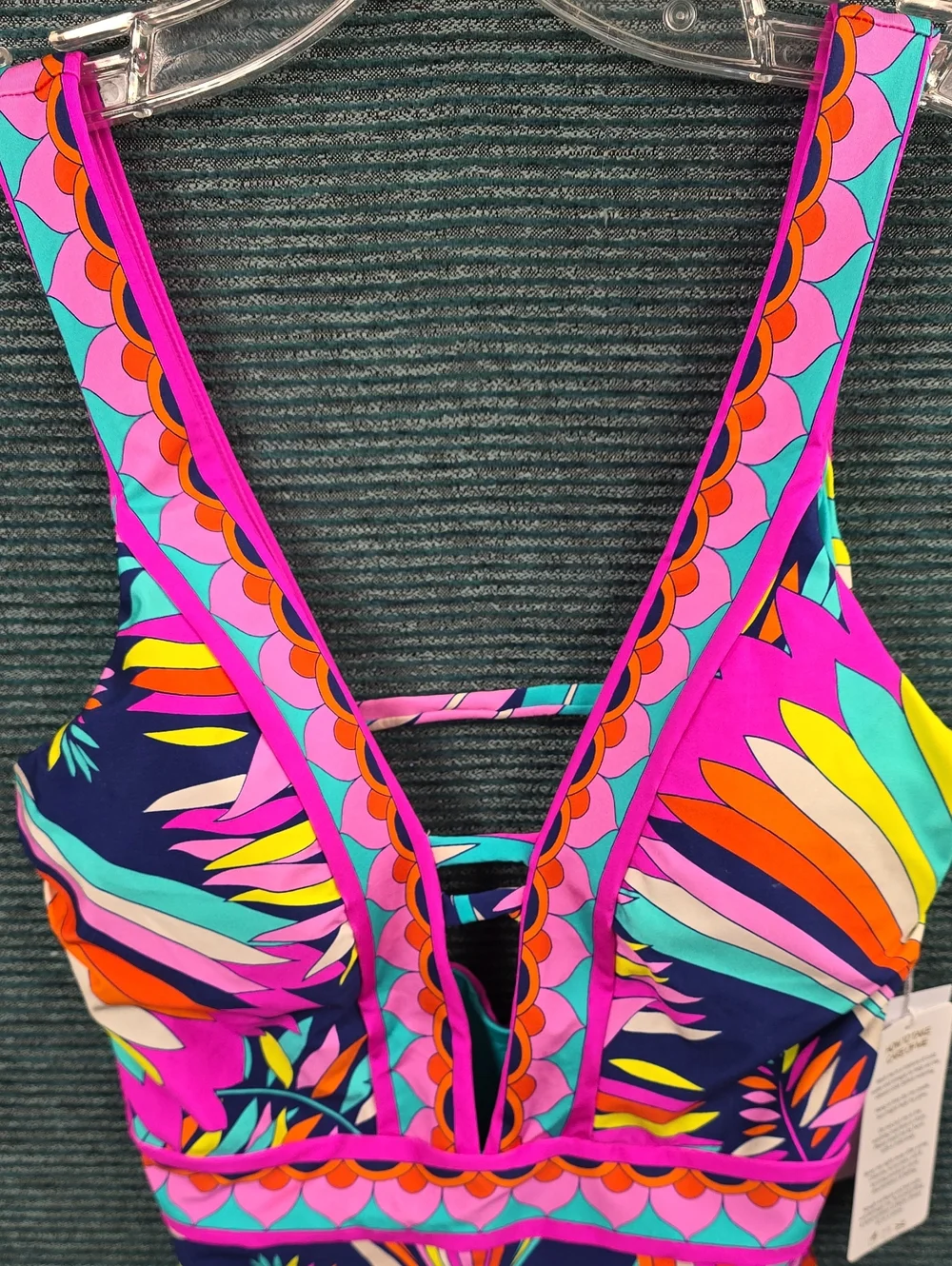 Trina Turk Paralia Plunge Neck One Piece